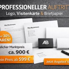 Business-Paket – Logo, Visitenkarte & Briefpapier