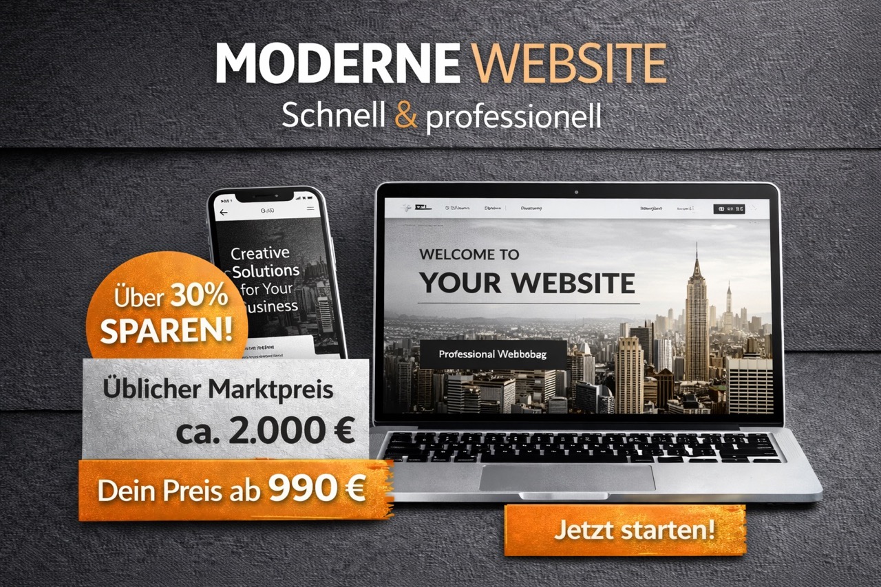 Web-Paket – Website erstellen lassen (modern & mobiloptimiert)