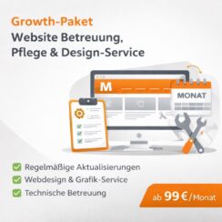 Growth-Paket – Website Betreuung, Pflege & Design-Service